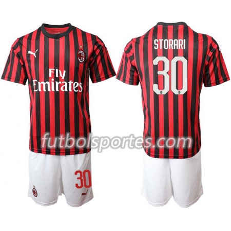 Camisetas Niños AC Milan STORARI 30 Primera Equipacion 2019/2020